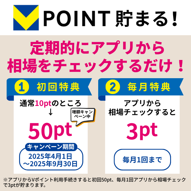 vポイントが貯まる