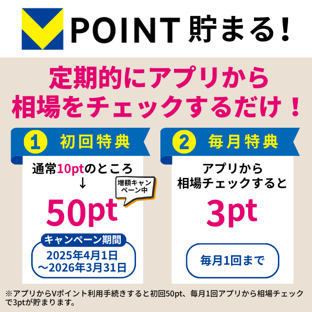 vポイントが貯まる
